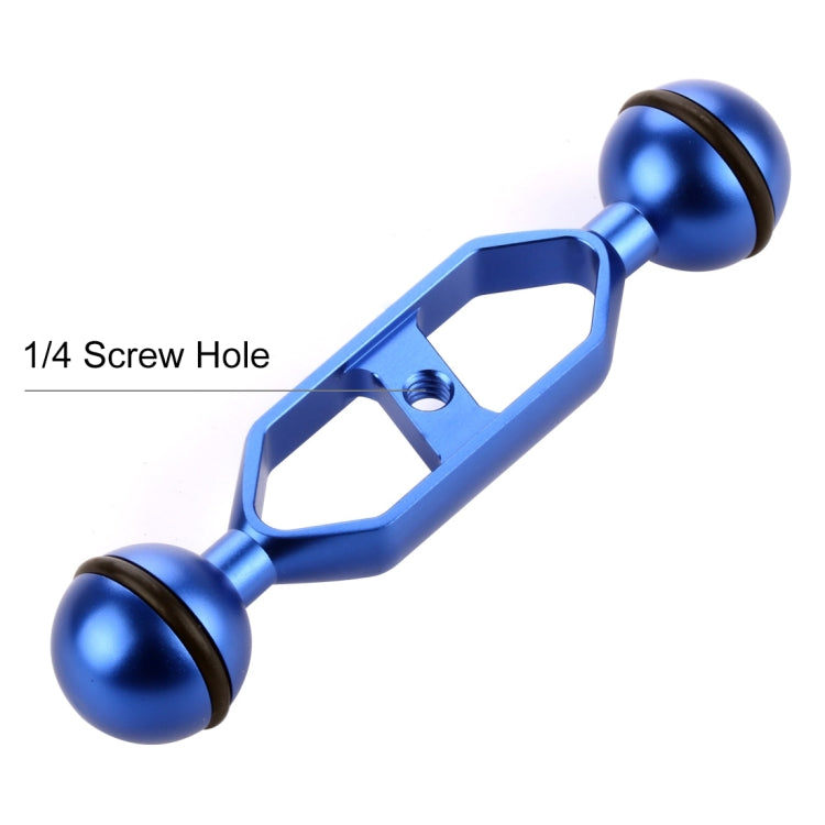 PULUZ Brazo de bolas dobles de aleación de aluminio de 5,0 pulgadas y 12,6 cm, diámetro de bola: 25 mm, 5.0 inch (Black), 5.0 inch (Blue), 5.0 inch (Red)