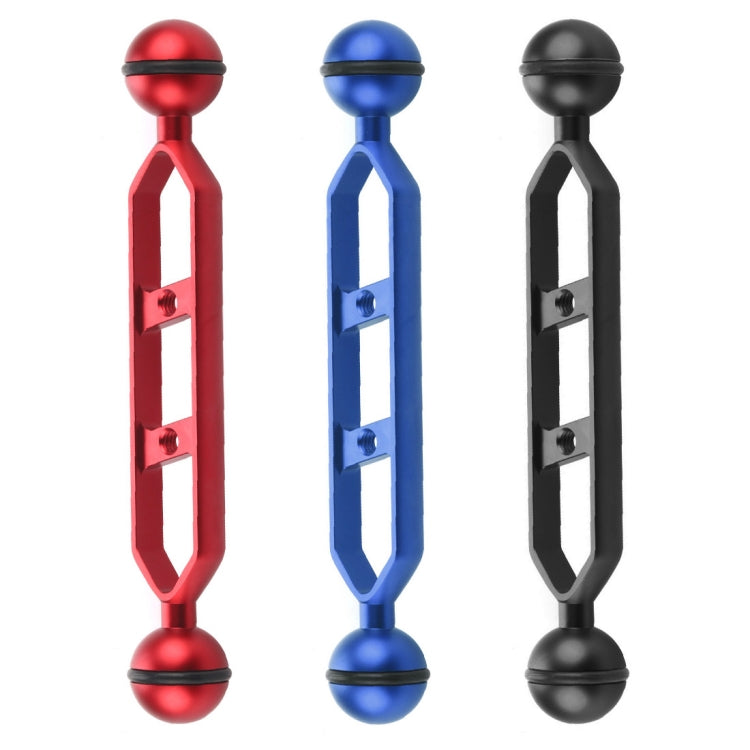 PULUZ Brazo de bolas dobles de aleación de aluminio de 7,0 pulgadas y 17,7 cm, diámetro de bola: 25 mm, 7.0 inch (Black), 7.0 inch (Blue), 7.0 inch (Red)