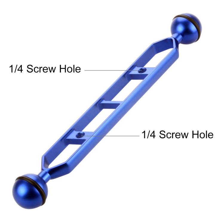PULUZ Brazo de bolas dobles de aleación de aluminio de 9,0 pulgadas y 22,8 cm, diámetro de bola: 25 mm, 9.0 inch (Black), 9.0 inch (Blue), 9.0 inch (Red)