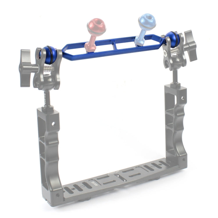 PULUZ Brazo de bolas dobles de aleación de aluminio de 9,0 pulgadas y 22,8 cm, diámetro de bola: 25 mm, 9.0 inch (Black), 9.0 inch (Blue), 9.0 inch (Red)