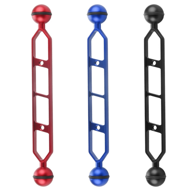 PULUZ Brazo de bolas dobles de aleación de aluminio de 9,0 pulgadas y 22,8 cm, diámetro de bola: 25 mm, 9.0 inch (Black), 9.0 inch (Blue), 9.0 inch (Red)