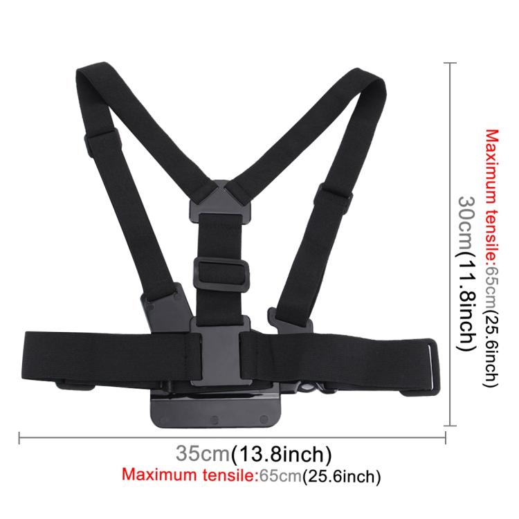 PULUZ Correa de pecho ajustable para montaje en el cuerpo con soporte de gancho en J y tornillo largo para GoPro Hero11 Black / HERO10 Black / HERO9 Black / HERO8 Black / HERO7 /6/5/5 Session /4 Session /4/3+ /3/2/1, Insta360 ONE R, DJI Osmo Action y o...