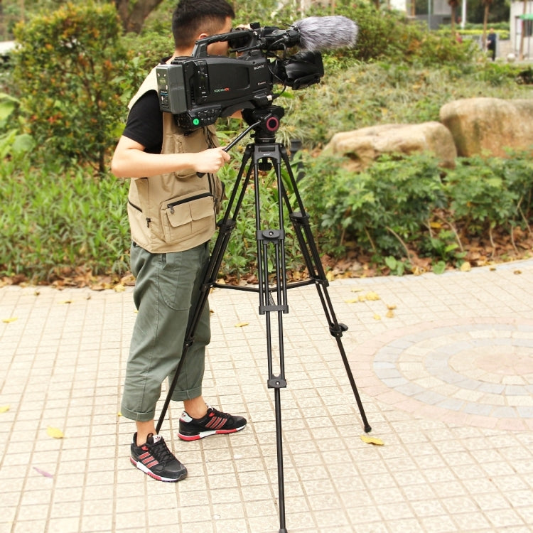 Trípode de aleación de aluminio para videocámara profesional PULUZ, Tripod