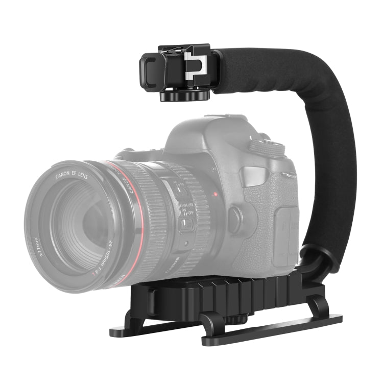 Estabilizador de soporte DV portátil con forma de PULUZ U/C para todas las cámaras SLR y cámaras DV domésticas, C-Shaped Bracket(AE), C-Shaped Bracket