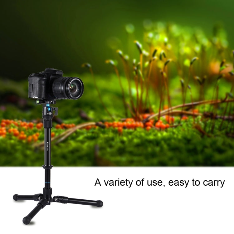 Varilla de extensión monopié de montaje en trípode ajustable de mano de metal PULUZ para cámaras DSLR y SLR, Adjustable Tripod
