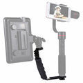 PULUZ Soporte en forma de L Soporte de agarre manual con soportes de zapata fría de doble cara para flash de luz de video, cámara DSLR, Bracket