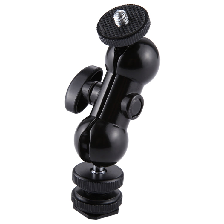 PULUZ Flash Zapata giratoria cabeza de bola 1/4 pulgadas trípode tornillo brazo mágico con bloqueo, Magic Arm