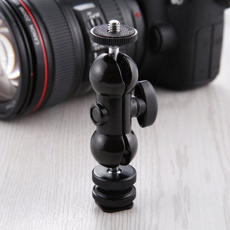 PULUZ Flash Zapata giratoria cabeza de bola 1/4 pulgadas trípode tornillo brazo mágico con bloqueo, Magic Arm