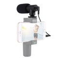 PULUZ Micrófono de entrevista profesional para grabación de audio estéreo de 3,5 mm Vlogging para videocámaras DSLR y DV, teléfonos inteligentes, Mini Microphone(AE), Mini Microphone