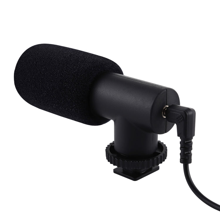 PULUZ Micrófono de entrevista profesional para grabación de audio estéreo de 3,5 mm Vlogging para videocámaras DSLR y DV, teléfonos inteligentes, Mini Microphone(AE), Mini Microphone
