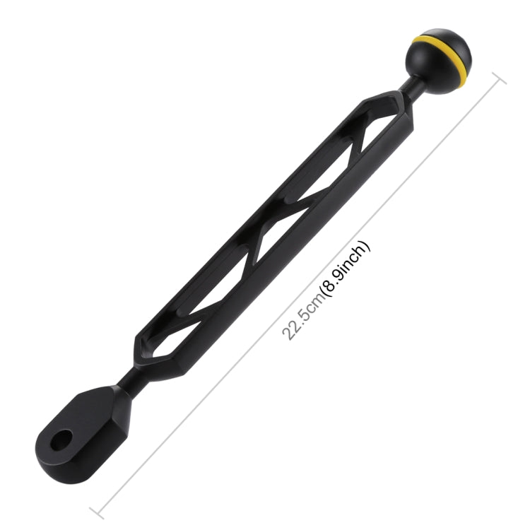 PULUZ Brazo de bola de aleación de aluminio de 8 pulgadas y 20,3 cm para antorcha subacuática / luz de video, diámetro de la bola: 2,5 cm, 8 inch Single Ball
