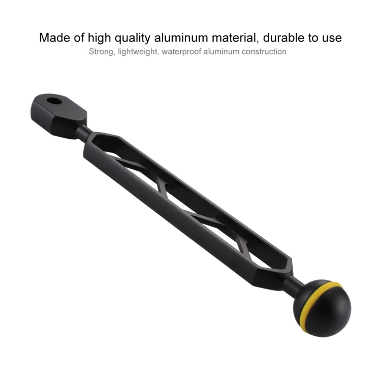 PULUZ Brazo de bola de aleación de aluminio de 8 pulgadas y 20,3 cm para antorcha subacuática / luz de video, diámetro de la bola: 2,5 cm, 8 inch Single Ball