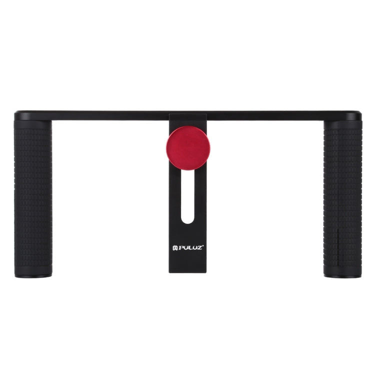 PULUZ Vlogging Transmisión en vivo Smartphone Video Rig Filmación Grabación Mango Estabilizador Soporte de aluminio para iPhone, Galaxy, Huawei, Xiaomi, HTC, LG, Google y otros teléfonos inteligentes, Aluminum Bracket