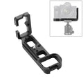 PULUZ Soporte de placa L de liberación rápida de disparo vertical de 1/4 de pulgada para Sony A7R / A7 / A7S, For Sony A7R (Black), For Sony A7R (Red)
