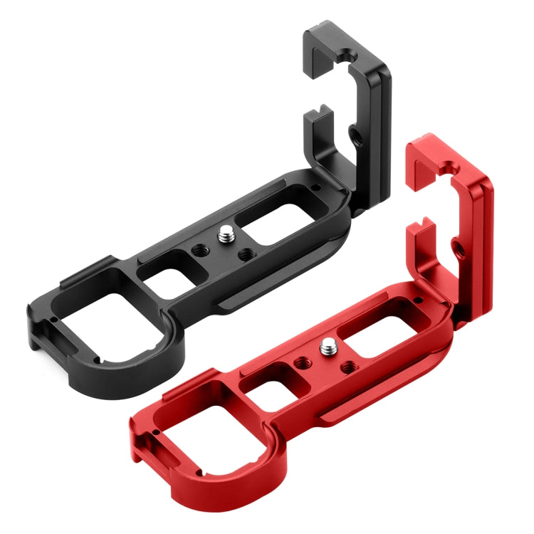 PULUZ Soporte de placa L de liberación rápida de disparo vertical de 1/4 de pulgada para Sony A7R / A7 / A7S, For Sony A7R (Black), For Sony A7R (Red)