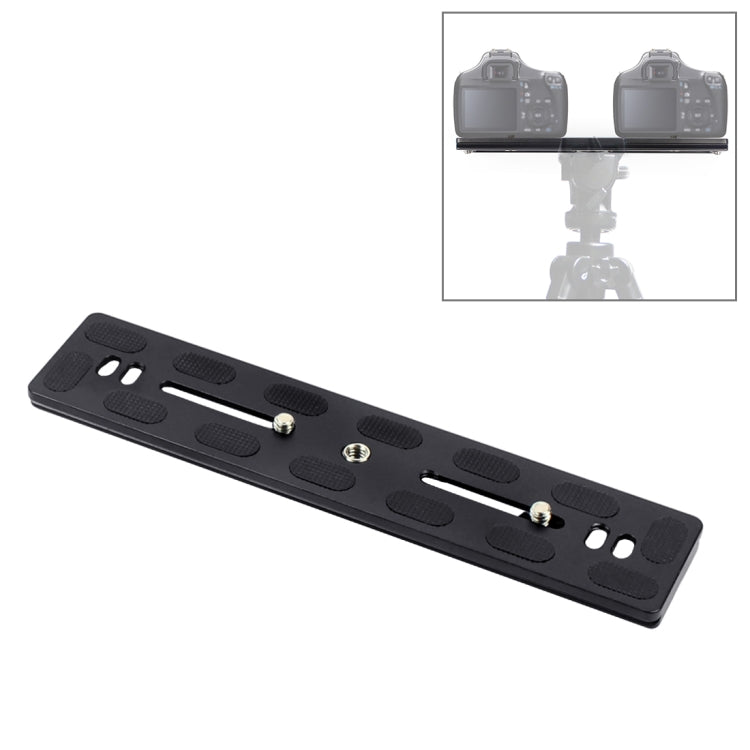 PULUZ-Placa de liberación rápida de aleación de aluminio y magnesio, PU-200 de 200mm de longitud, abrazadera QR para rótula de bola de trípode Benro B3 / J2 /J3