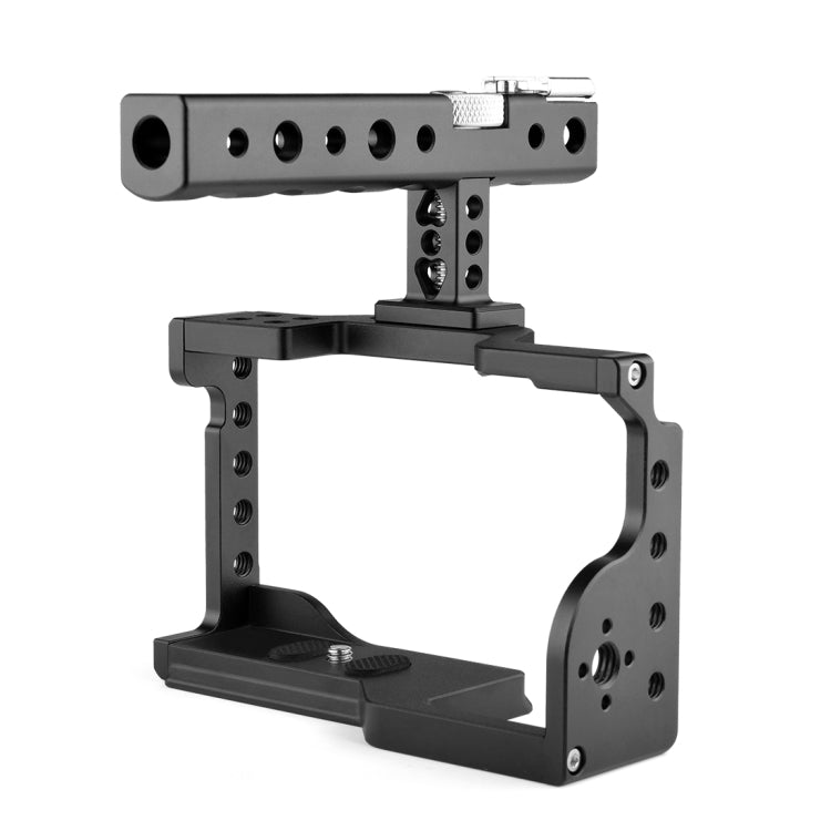 Estabilizador de jaula para cámara de vídeo PULUZ con mango para Sony A6600 / ILCE-6600, For Sony A6600
