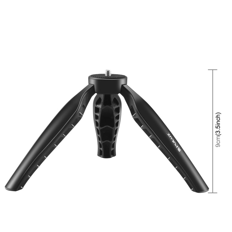 PULUZ Mini soporte para trípode de escritorio ABS simple con tornillo de 1/4 de pulgada para cámaras DSLR y digitales, altura de trabajo: 9 cm, ABS Tripod
