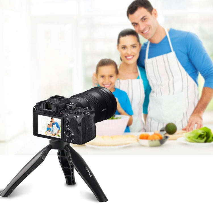 PULUZ Mini soporte para trípode de escritorio ABS simple con tornillo de 1/4 de pulgada para cámaras DSLR y digitales, altura de trabajo: 9 cm, ABS Tripod