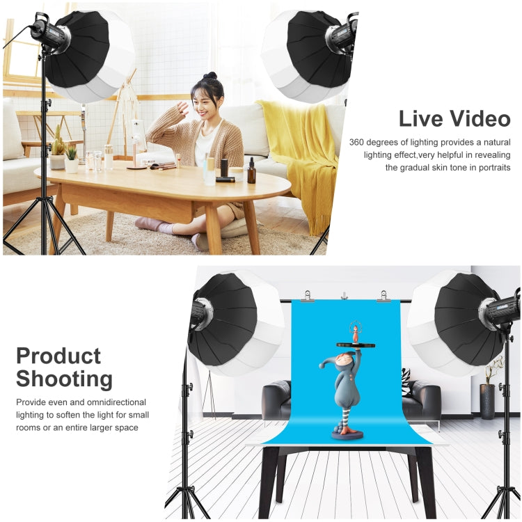 PULUZ 65cm Linterna plegable Softbox SpeedLite Flash Light Difusor plegable, 65cm Softbox