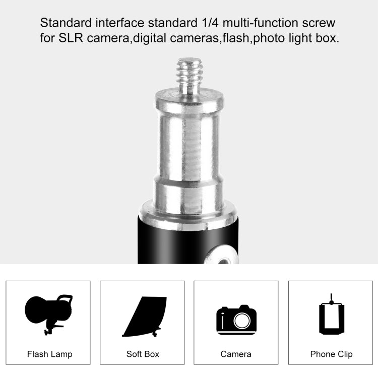 PULUZ 2,8 m de altura plegable 3 secciones soporte de luz de montaje en trípode para fotografía Luz de vídeo/luz de fondo, 2.8m Light Holder