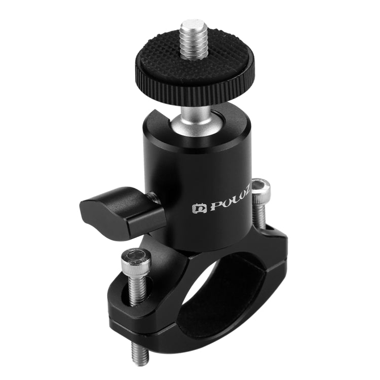 Soporte adaptador de cabeza esférica para trípode con manillar de aluminio para bicicleta PULUZ para GoPro HERO10 Black / HERO9 Black / HERO8 Black /7/6/5/5 Session /4 Session /4/3+ /3/2/1, DJI Osmo Action, Xiaoyi y otrosCámaras de acción              ...