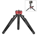 PULUZ Soporte para trípode de escritorio Vlogging Live con bases de zapata fría para cámaras DSLR y digitales, altura ajustable: 7,5-14,5 cm, Desktop Live Tripod