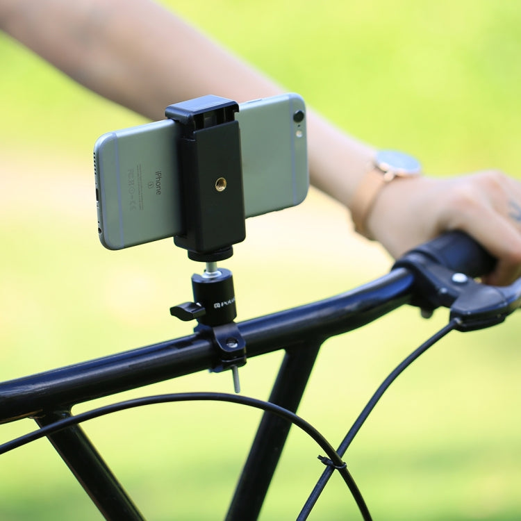 Abrazadera para teléfono con montaje en trípode PULUZ Selfie Sticks con orificio para tornillo de 1/4 de pulgada para iPhone, Samsung, HTC, Sony, LG y otros teléfonos inteligentes, Sticks Tripod Clamp
