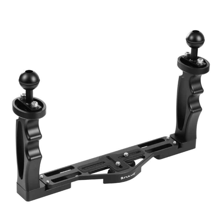Estabilizador de bandeja de aleación de aluminio con dos asas PULUZ para carcasas de cámaras subacuáticas, Light Aluminium Tray Stabilizer(Red), Light Aluminium Tray Stabilizer(Black)