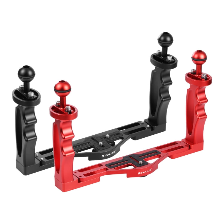 Estabilizador de bandeja de aleación de aluminio con dos asas PULUZ para carcasas de cámaras subacuáticas, Light Aluminium Tray Stabilizer(Red), Light Aluminium Tray Stabilizer(Black)