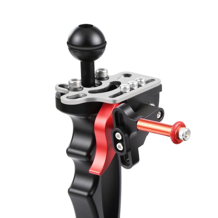 PULUZ Disparador Disparador Extensión Adaptador Palanca Montaje para Sistema de Brazo Subacuático, Trigger 2(Red)