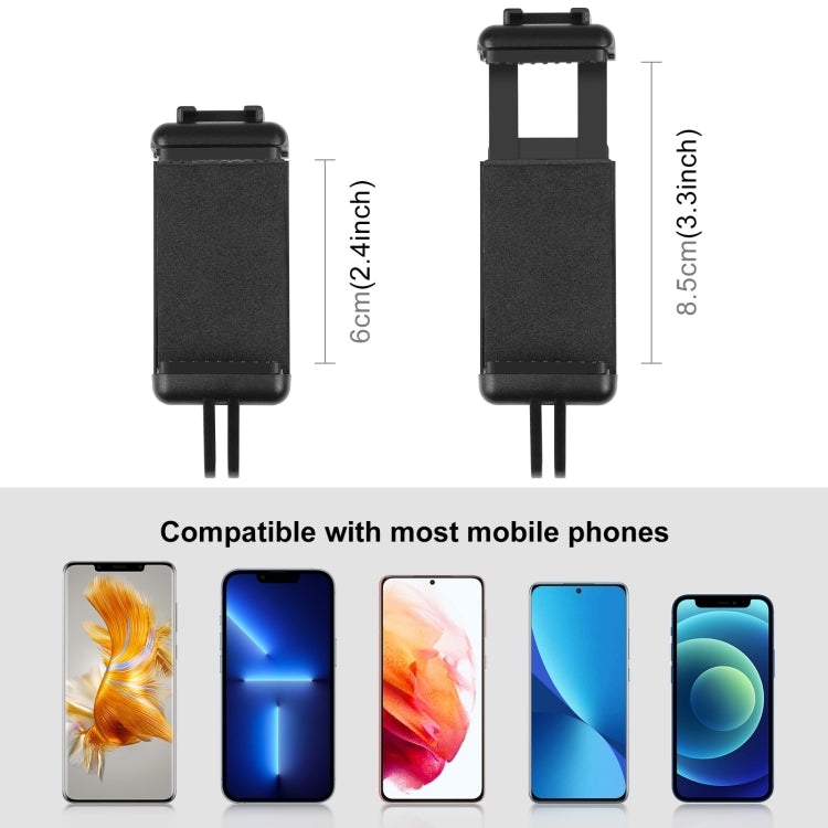 PULUZ Selfie Sticks Adaptador de montaje en trípode Abrazadera para teléfono para iPhone, Samsung, HTC, Sony, LG y otros teléfonos inteligentes, Sticks Tripod Adapter