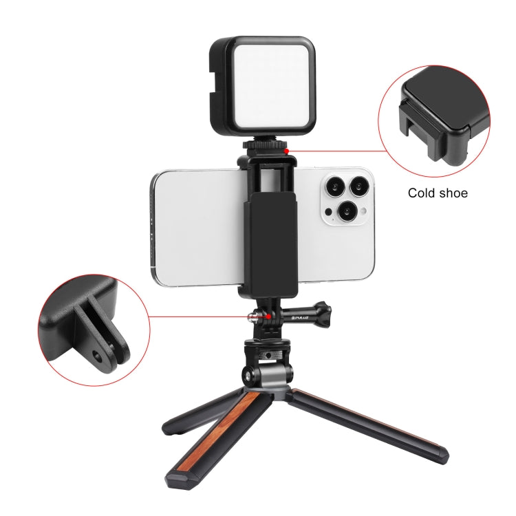 PULUZ Selfie Sticks Adaptador de montaje en trípode Abrazadera para teléfono para iPhone, Samsung, HTC, Sony, LG y otros teléfonos inteligentes, Sticks Tripod Adapter