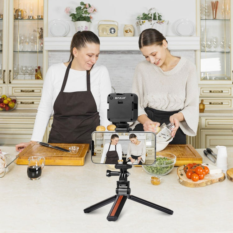 PULUZ Selfie Sticks Adaptador de montaje en trípode Abrazadera para teléfono para iPhone, Samsung, HTC, Sony, LG y otros teléfonos inteligentes, Sticks Tripod Adapter
