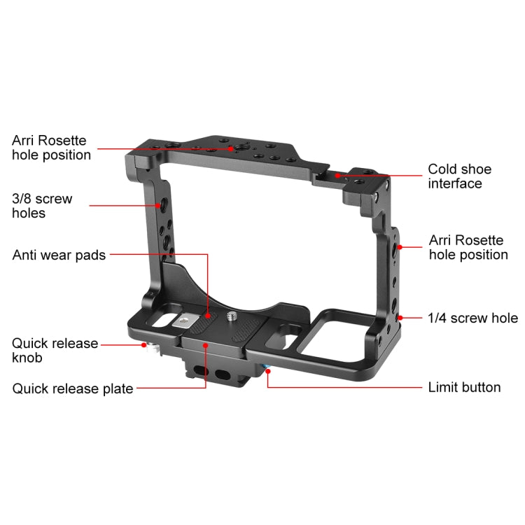 Plataforma de realización de películas con jaula para cámara de vídeo PULUZ para Nikon Z6 / Z7, For Nikon Z6 / Z7 Cage