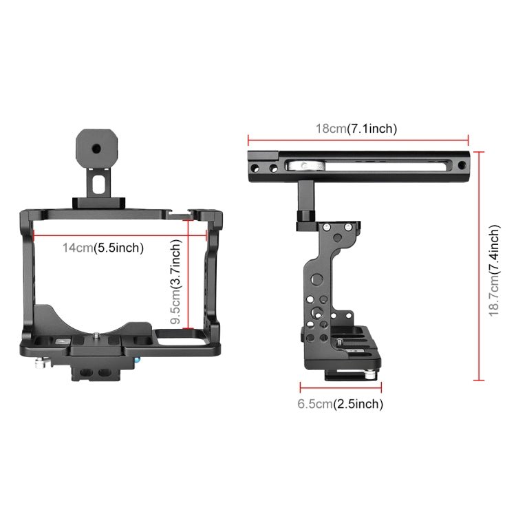 Plataforma de filmación de jaula para cámara de video PULUZ con mango para Nikon Z6 / Z7, For Nikon Z6 / Z7 Cage with Handle