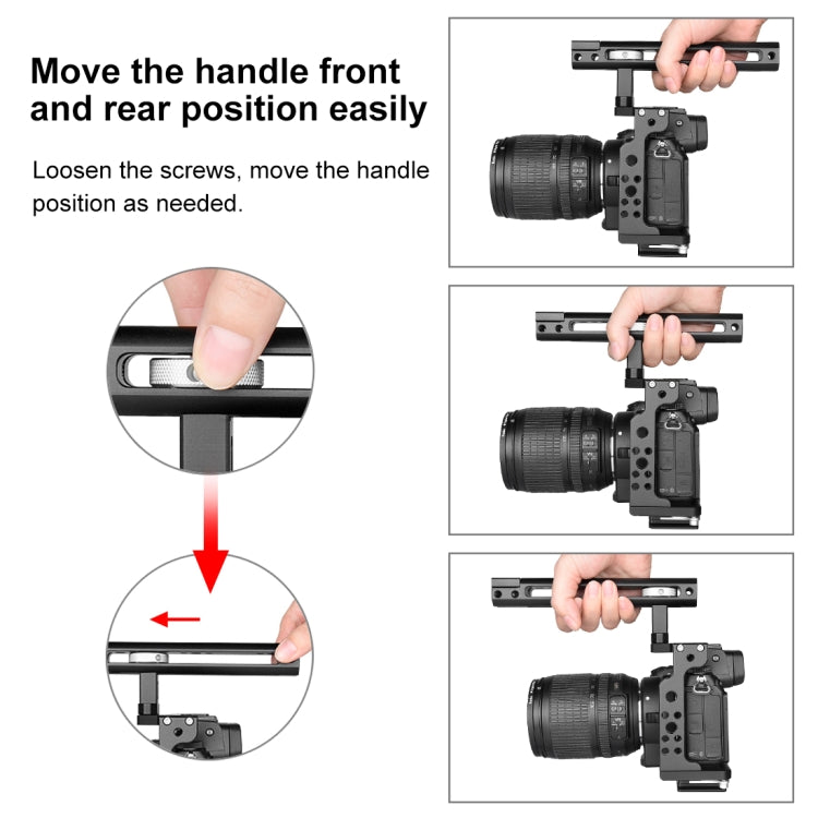 Plataforma de filmación de jaula para cámara de video PULUZ con mango para Nikon Z6 / Z7, For Nikon Z6 / Z7 Cage with Handle