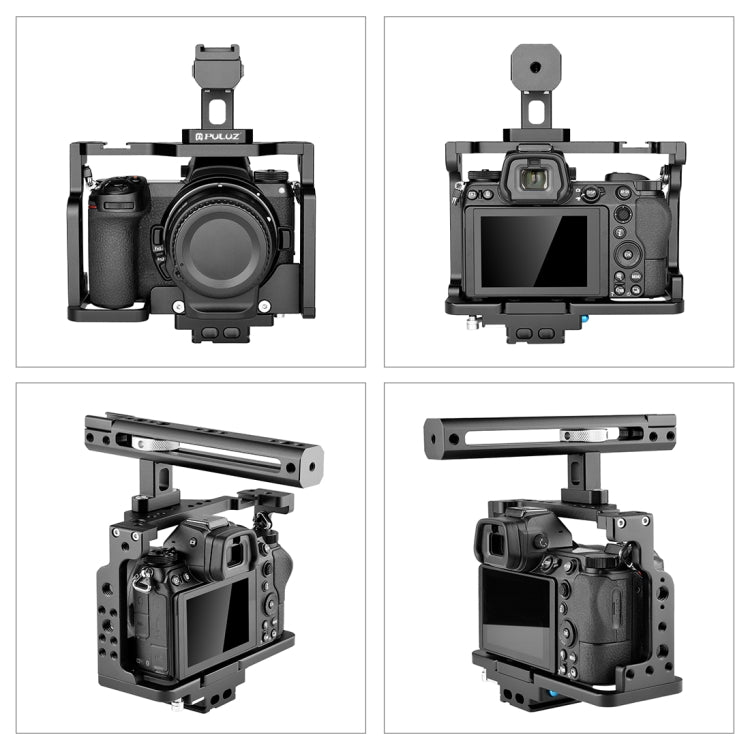Plataforma de filmación de jaula para cámara de video PULUZ con mango para Nikon Z6 / Z7, For Nikon Z6 / Z7 Cage with Handle
