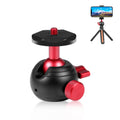 Adaptador de rótula de bola de trípode de metal panorámico de 360 grados PULUZ, 360 Panorama (Red)