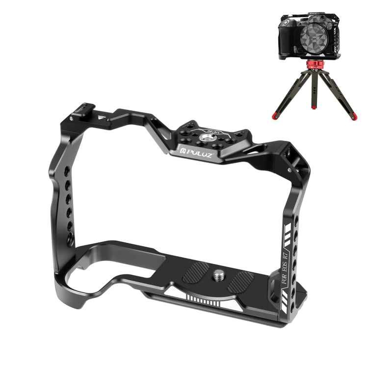 Para Canon EOS R7 PULUZ Plataforma estabilizadora de jaula de cámara de metal, For Canon EOS R7 Cage