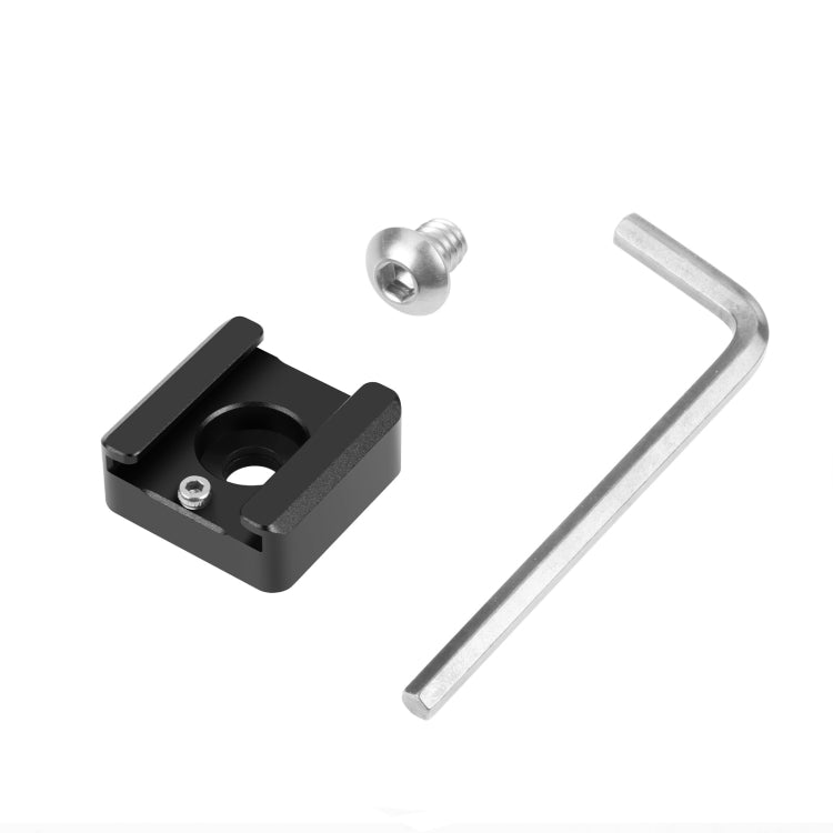 PULUZ Expande el soporte del soporte de la aleación de aluminio de la luz del flash del micrófono del adaptador del montaje de la zapata fría, PULUZ Expand Cold Shoe
