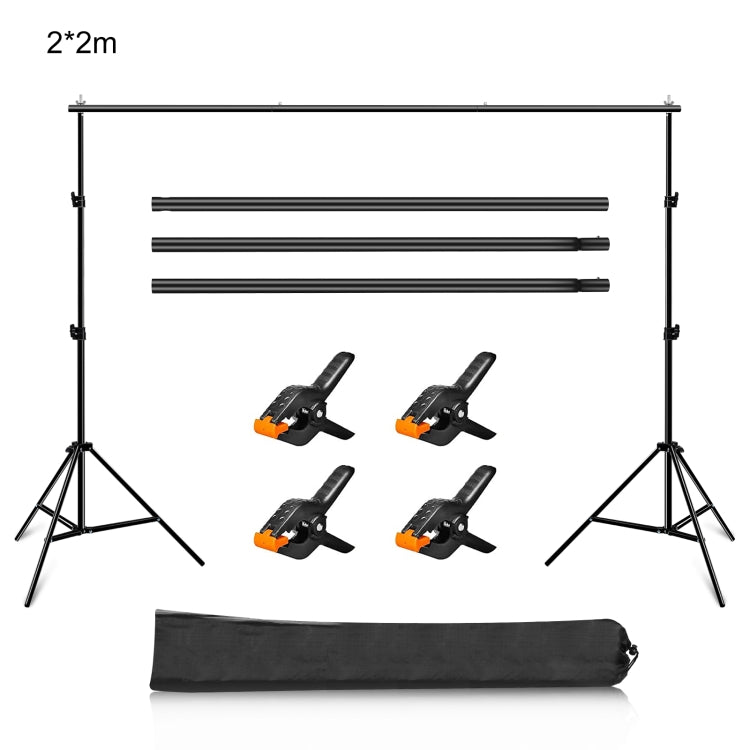 Soporte de fondo para estudio fotográfico PULUZ, 2x2m, soporte de barra transversal para telón de fondo, 2 x 2m