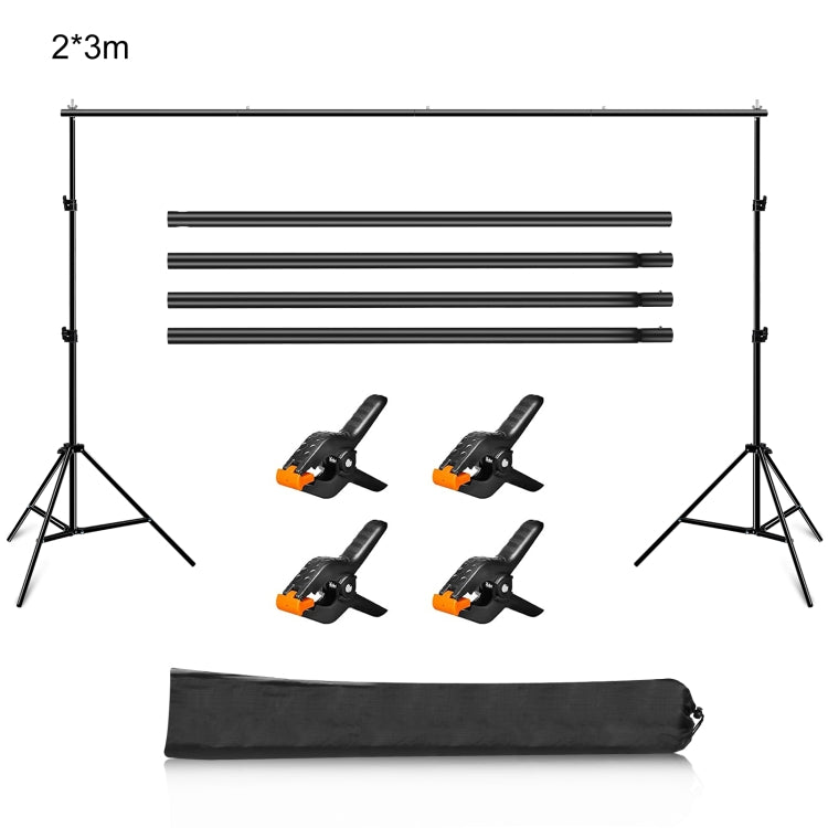 Soporte de fondo para estudio fotográfico PULUZ, 2x3m, soporte de barra transversal para telón de fondo, 2 x 3m