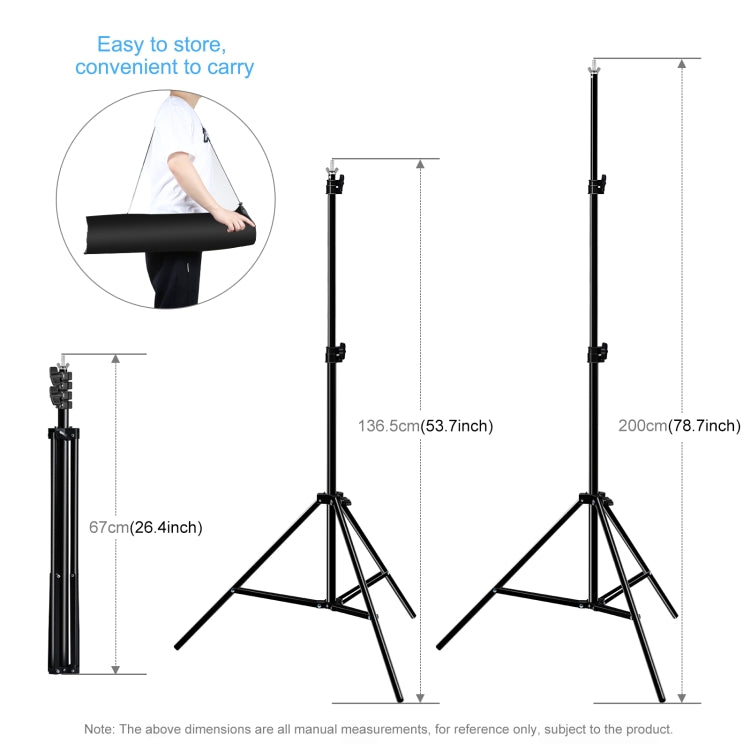 Soporte de fondo para estudio fotográfico PULUZ, 2x3m, soporte de barra transversal para telón de fondo, 2 x 3m