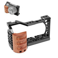 Para Sony A6400 / A6300 / A6100 / 6000 PULUZ Mango de madera Metal Cámara Estabilizador Rig, For Sony A6400 / A6300