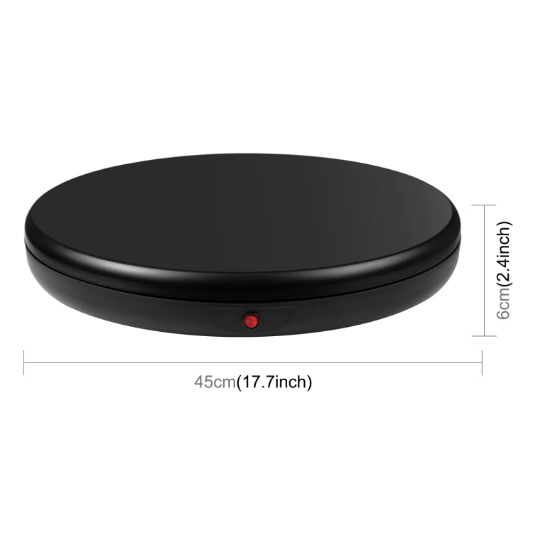 PULUZ Soporte de exhibición giratorio con control remoto de velocidad de ajuste de 45 cm, negro, carga 100 kg, 45cm Load 100kg Black AU Plug, 45cm Load 100kg Black EU Plug, 45cm Load 100kg Black UK Plug, 45cm Load 100kg Black US Plug