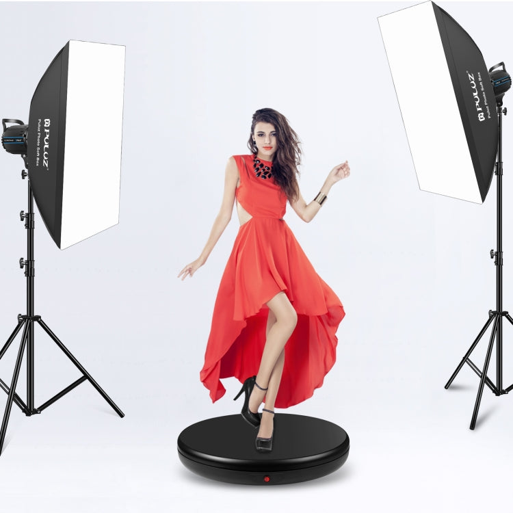 PULUZ Soporte de exhibición giratorio con control remoto de velocidad de ajuste de 45 cm, negro, carga 100 kg, 45cm Load 100kg Black AU Plug, 45cm Load 100kg Black EU Plug, 45cm Load 100kg Black UK Plug, 45cm Load 100kg Black US Plug