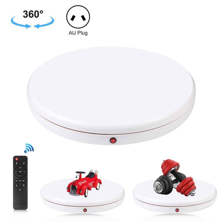 PULUZ Soporte de exhibición giratorio con control remoto de velocidad de ajuste de 45 cm, blanco, carga 100 kg, 45cm Load 100kg White AU Plug, 45cm Load 100kg White EU Plug, 45cm Load 100kg White UK Plug, 45cm Load 100kg White US Plug