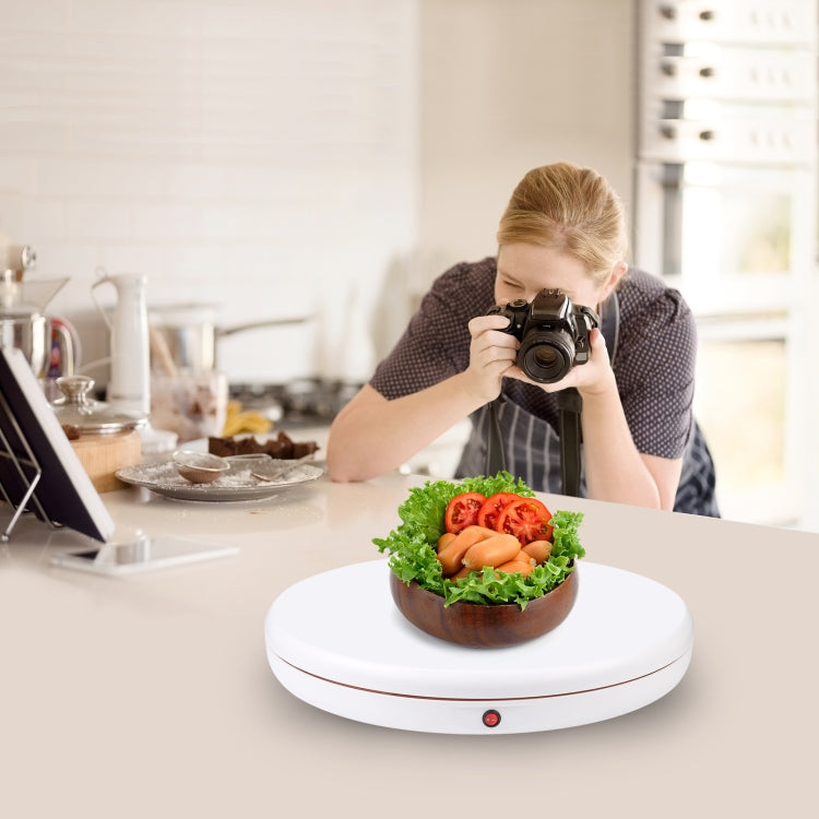 PULUZ Soporte de exhibición giratorio con control remoto de velocidad de ajuste de 45 cm, blanco, carga 100 kg, 45cm Load 100kg White AU Plug, 45cm Load 100kg White EU Plug, 45cm Load 100kg White UK Plug, 45cm Load 100kg White US Plug