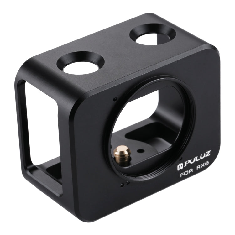 PULUZ para Sony RX0 Jaula protectora de aleación de aluminio + Lente de filtro UV de 37 mm + Parasol de lente con tornillos y destornilladores, Cage Black, Cage Gold, Cage Blue, Cage Red, Cage Silver, Cage Black(US)